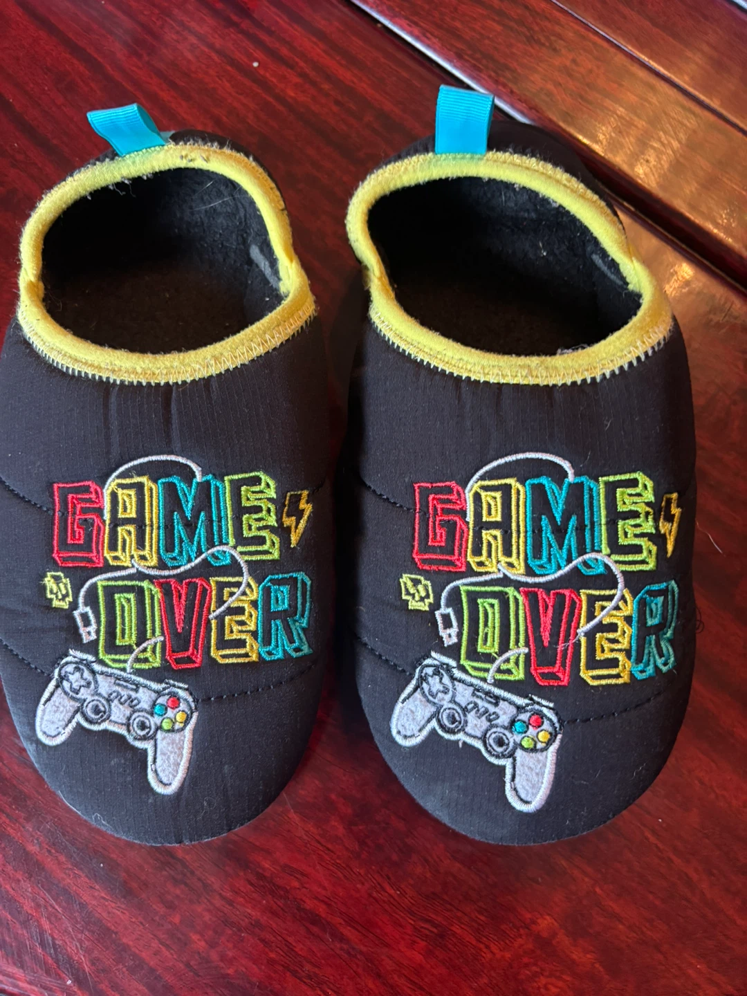 Kids Game Over Slippers - Size 2-3