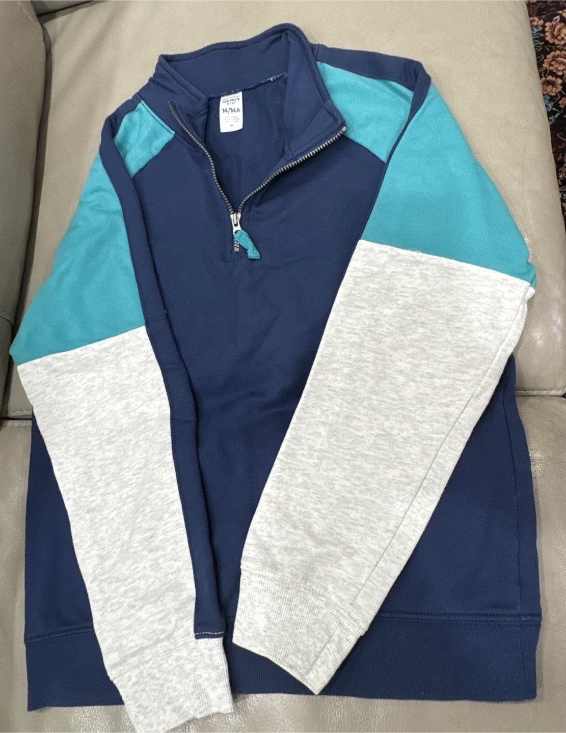 Carter's 14/14A Quarter Zip Sweatshirt
