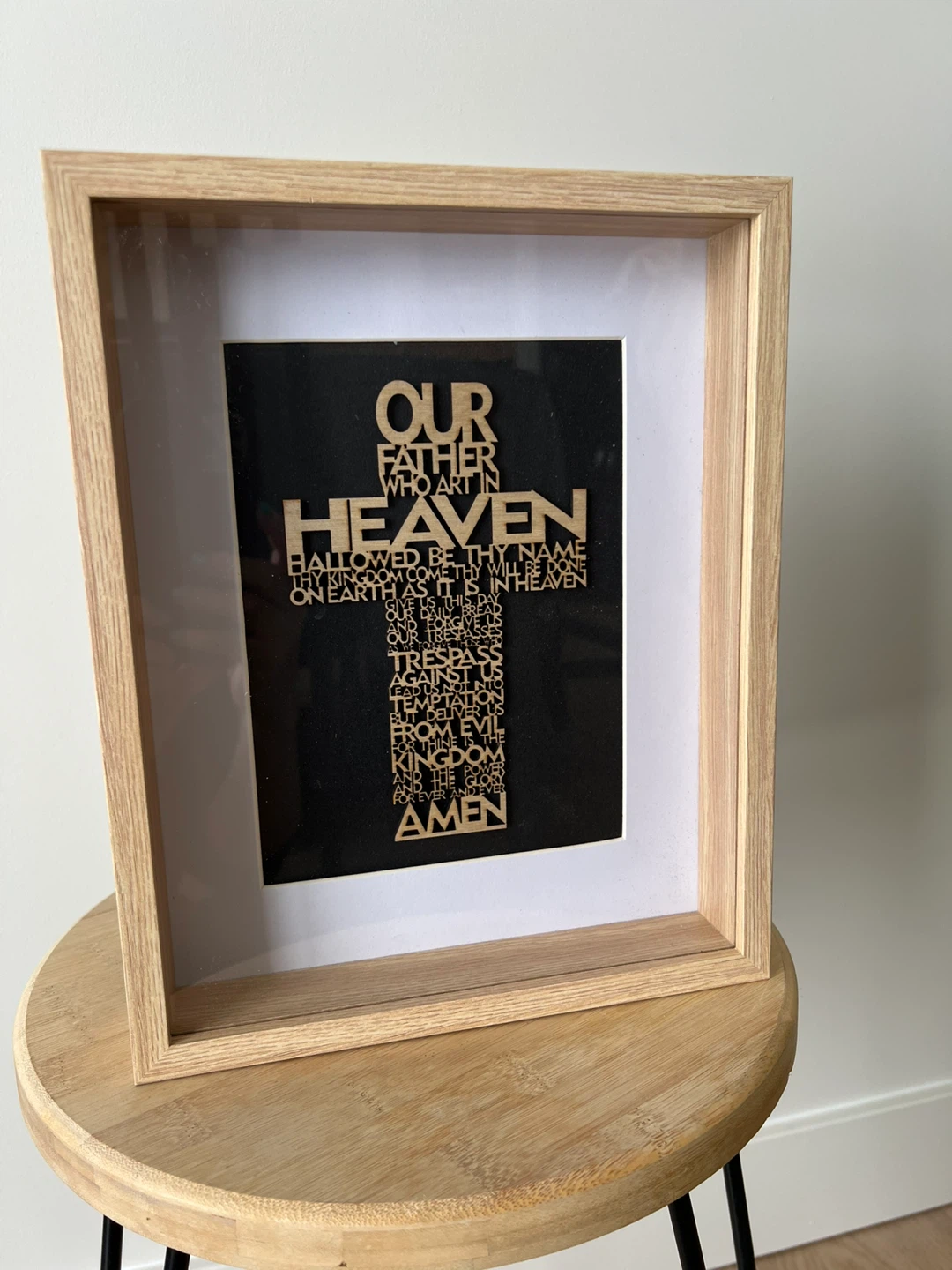 Framed "Our Father" Prayer Wall Art - photo 2