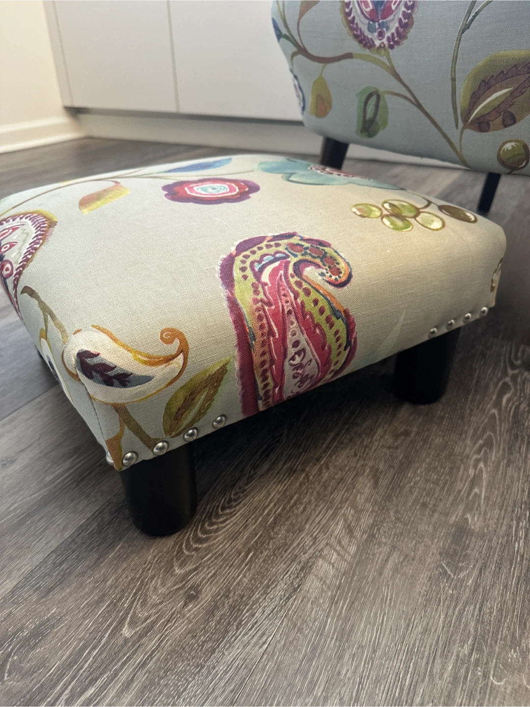 Accent Chair with Ottoman and Pillow - photo 3