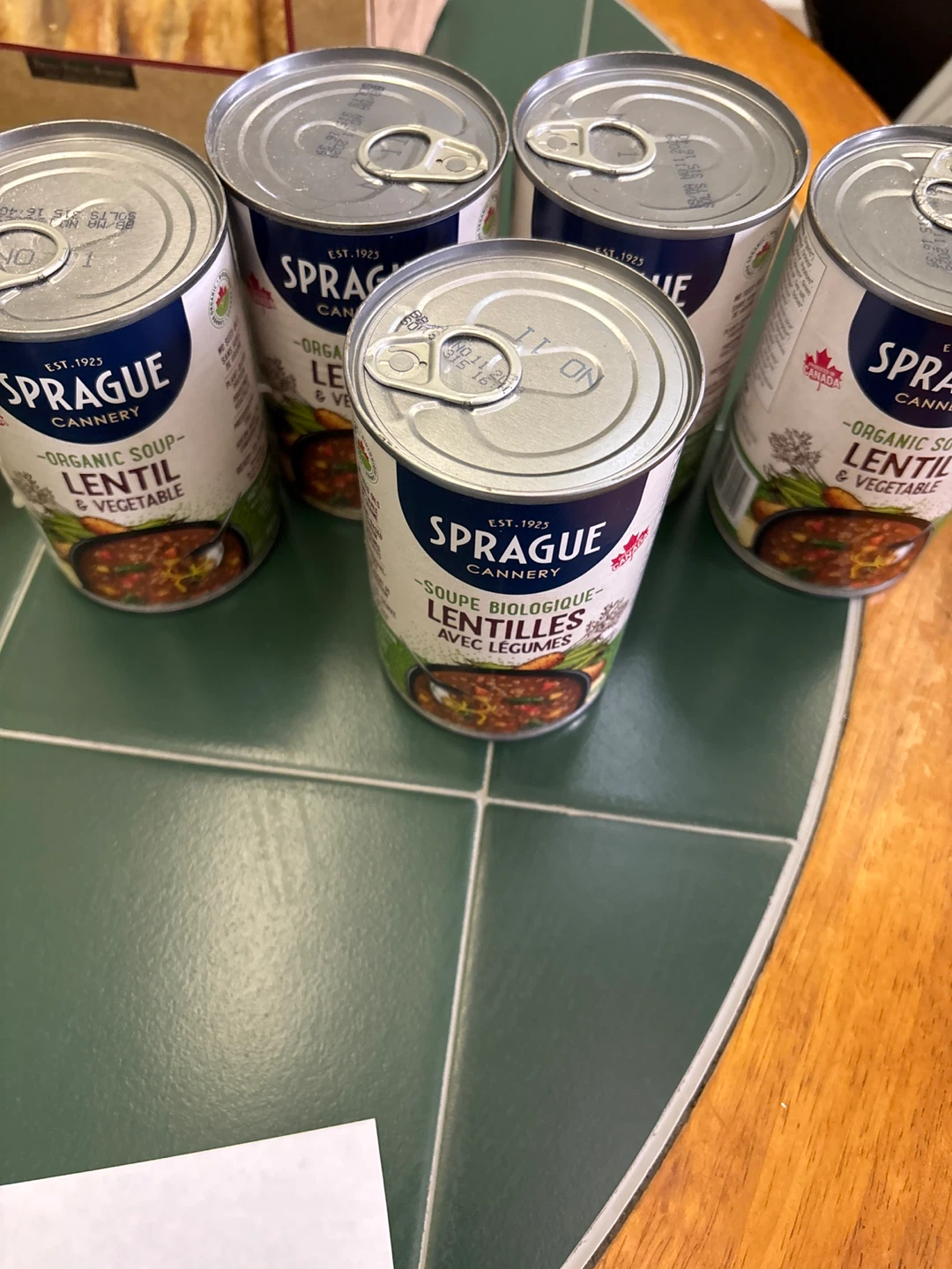 Sprague Cannery Organic Lentil Soup with Vegetables (5 cans)