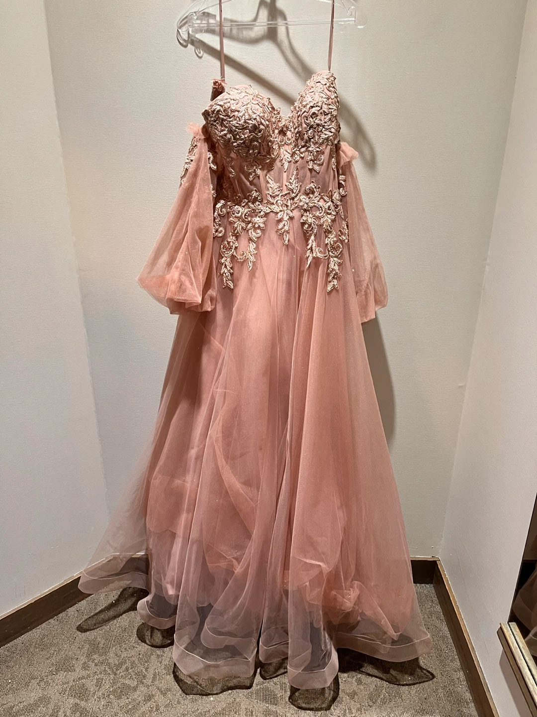 Dusty rose grad dress
