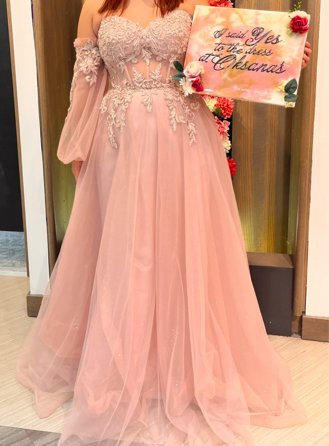 Dusty rose grad dress - photo 2