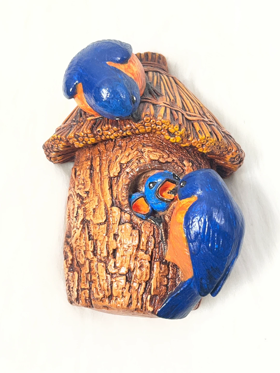 Bluebird Family Figurine