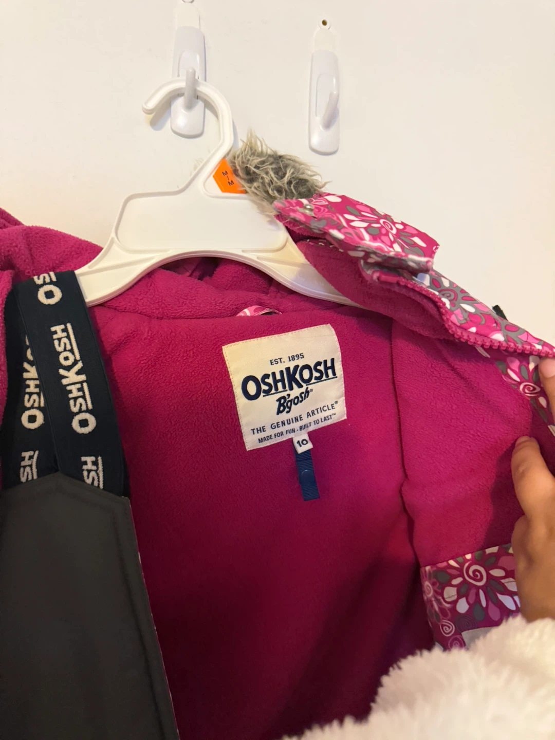 OshKosh B'gosh Ski Suit Set - Pink Floral - Size 10 - photo 2
