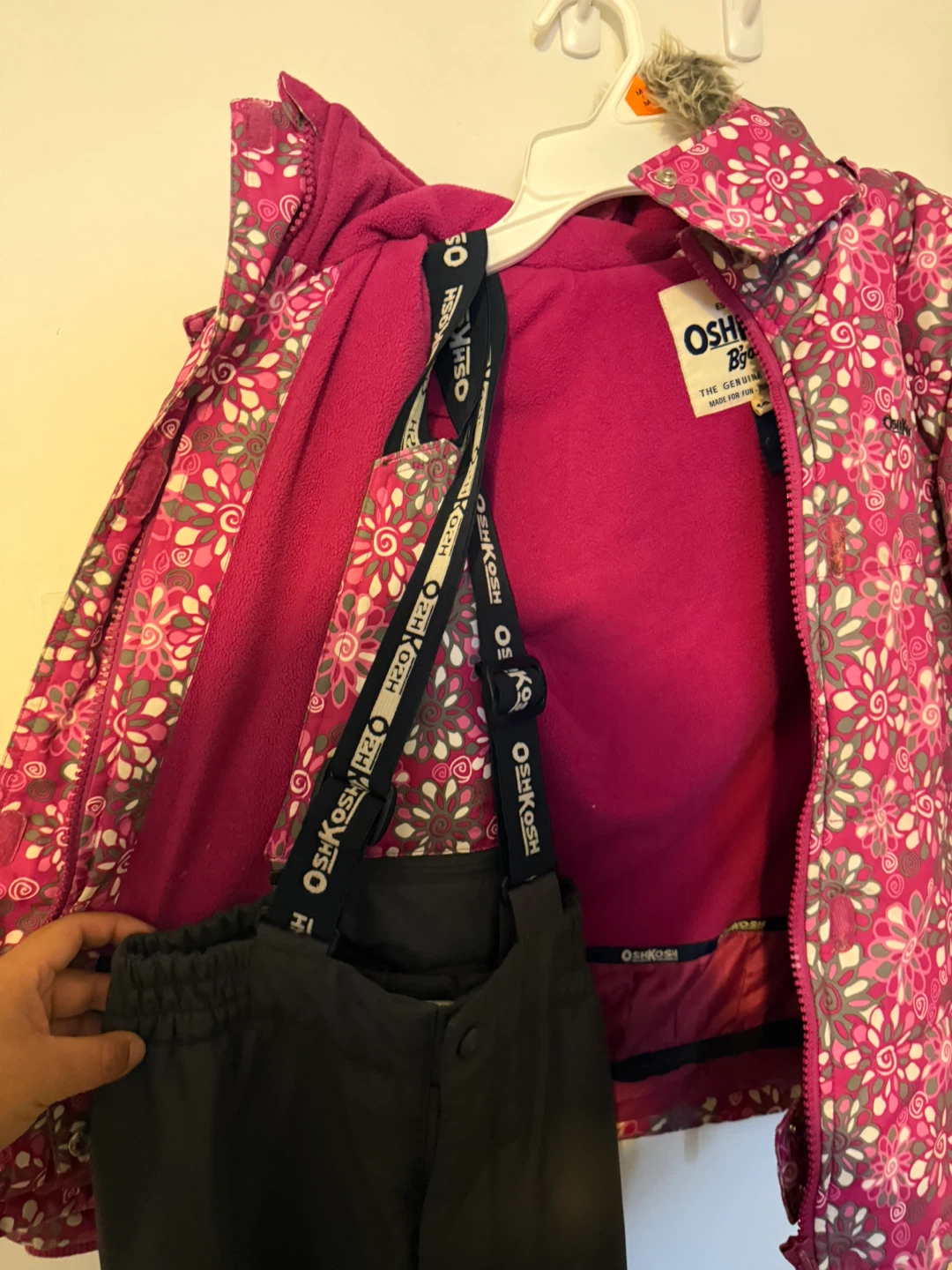 OshKosh B'gosh Ski Suit Set - Pink Floral - Size 10 - photo 3