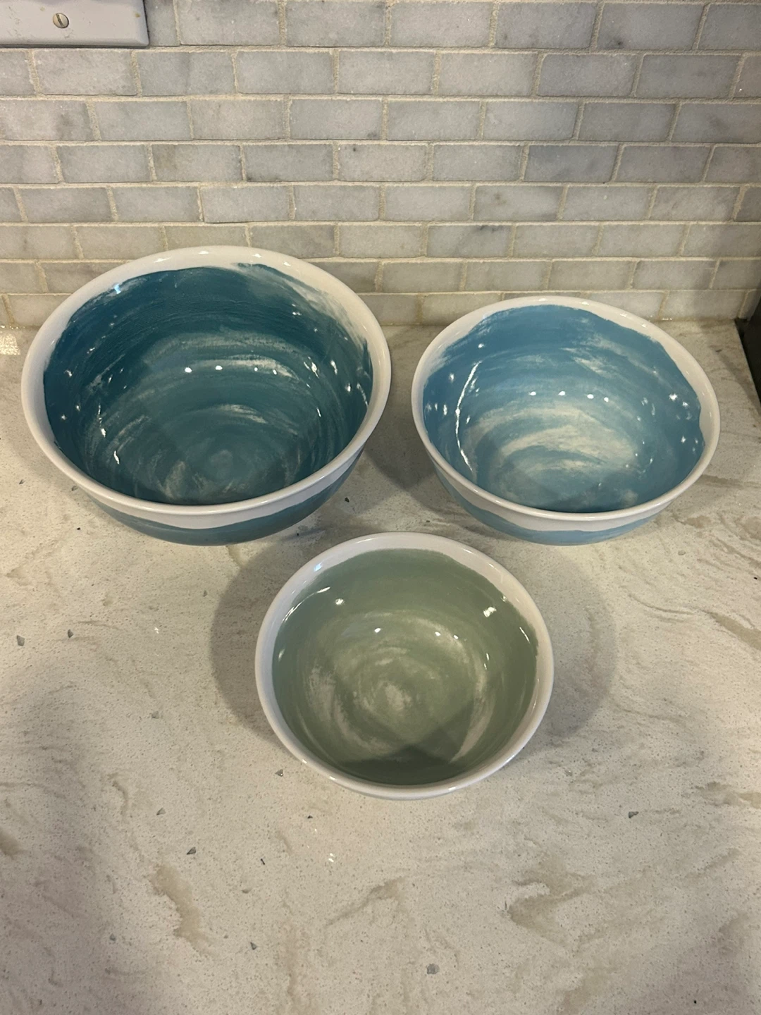 Pepper + Vetiver Set of 3 Nesting Bowls - photo 2