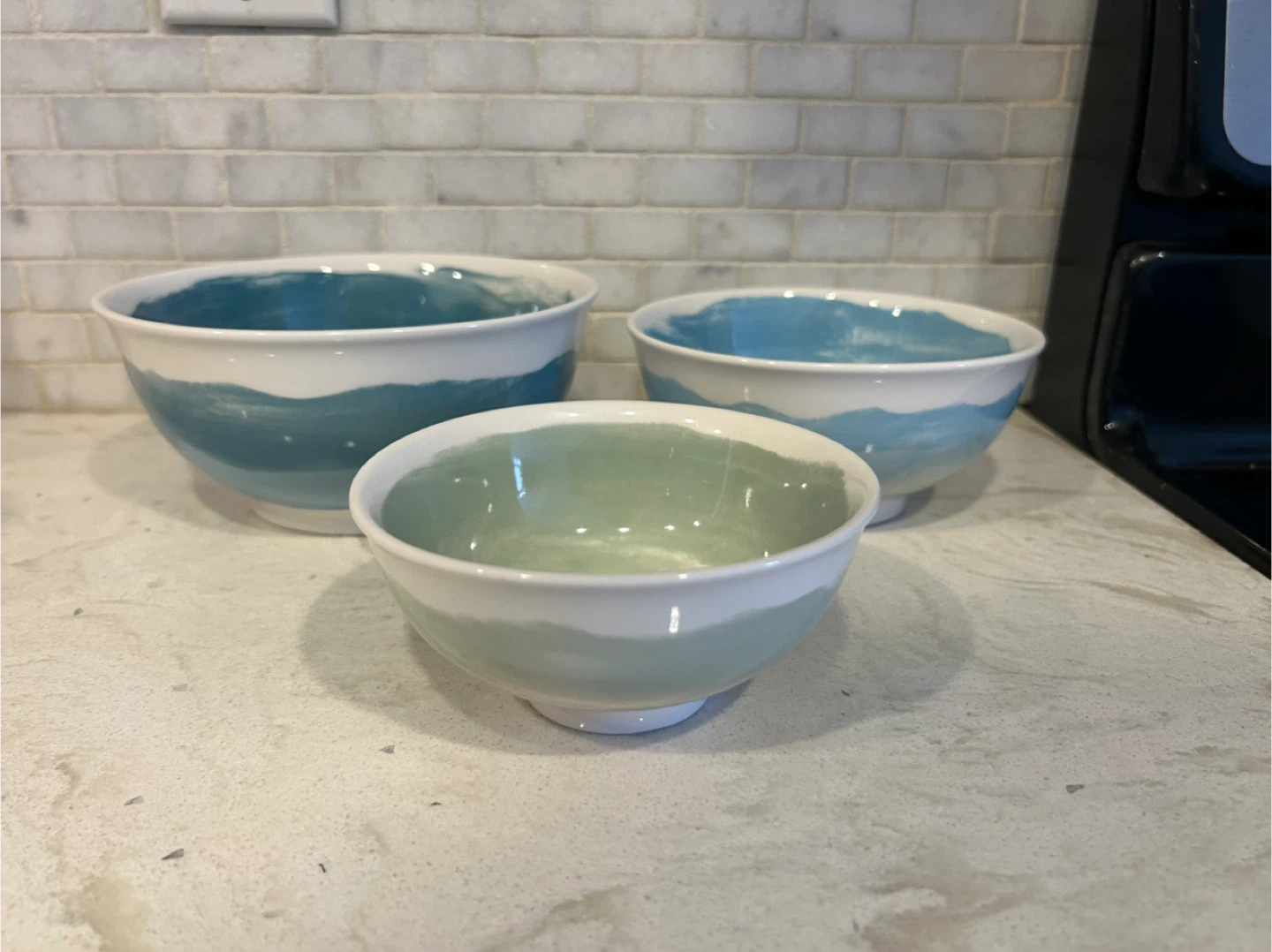 Pepper + Vetiver Set of 3 Nesting Bowls