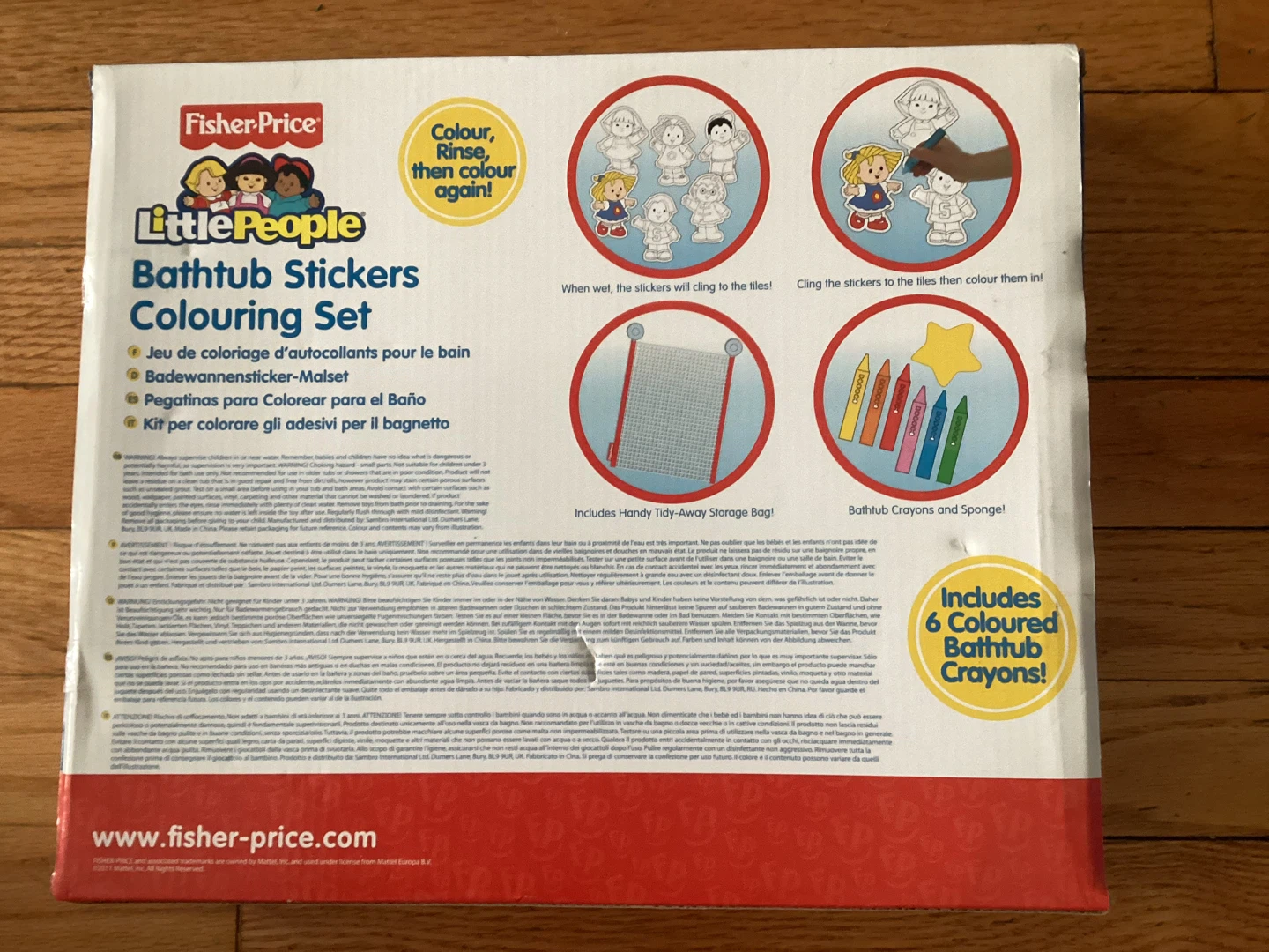 New Fisher-Price Little People Bathtub Stickers Colouring Set - photo 2
