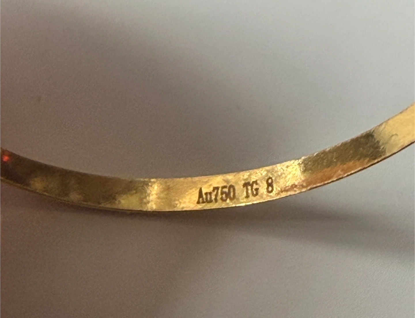Gold Tone Infinity Ring size 8 - photo 4