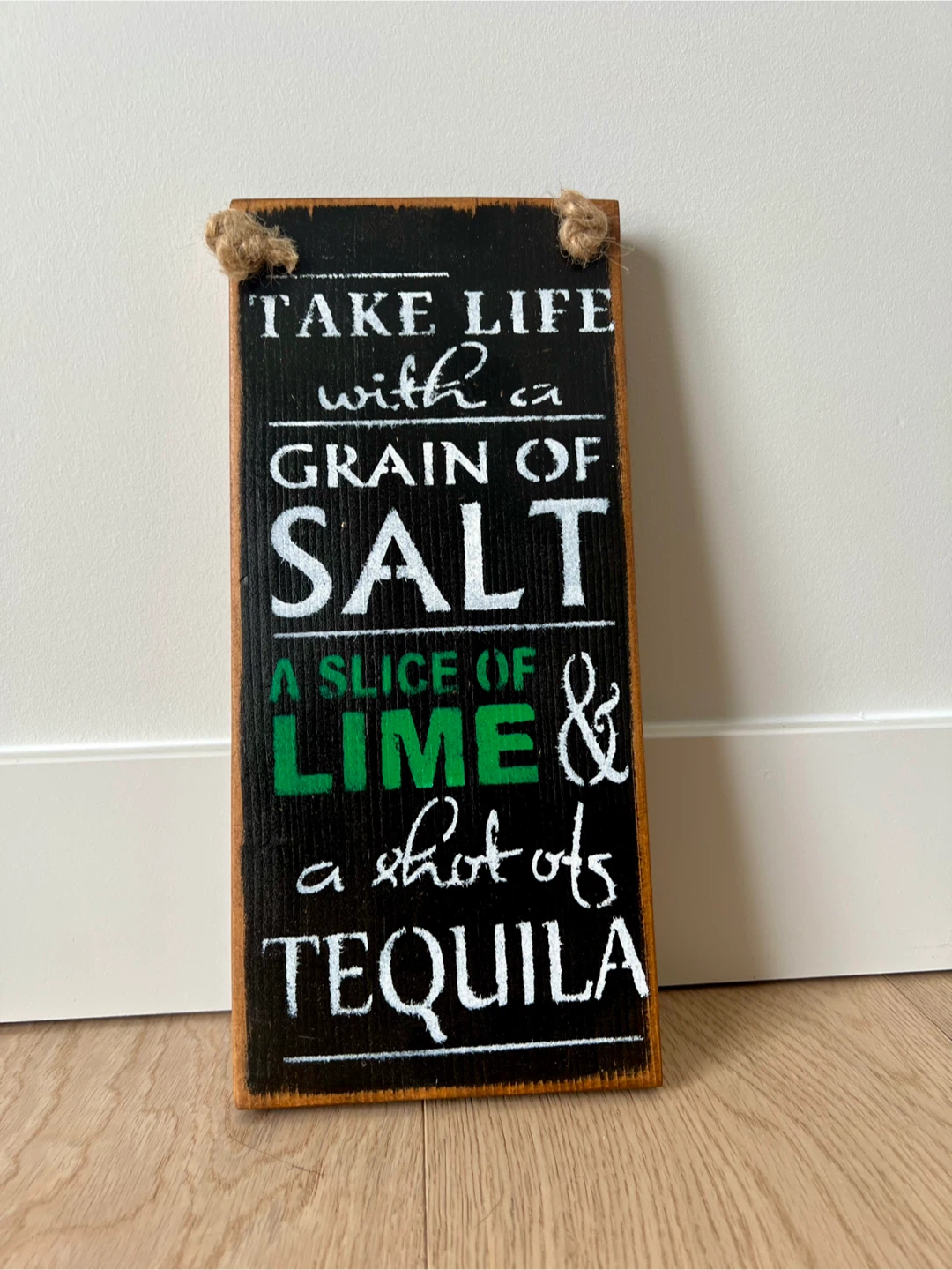 Take Life with a Grain of Salt Sign