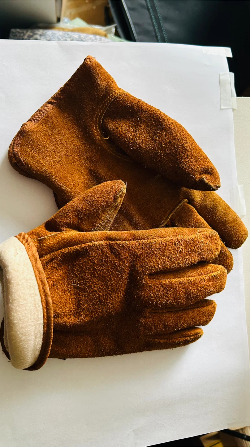 🥕Brown Suede Lined Gloves