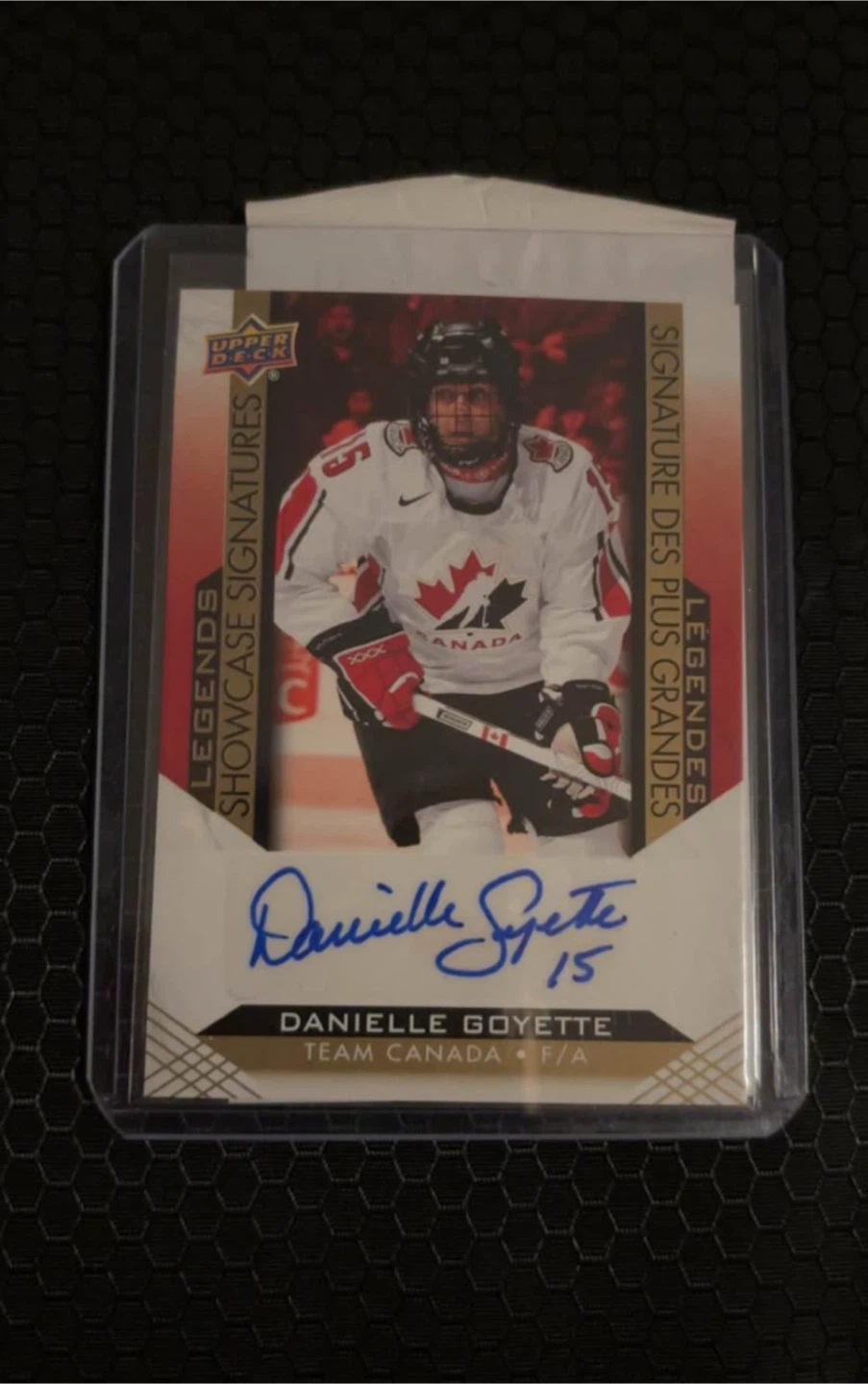 Autograph Hockey Card