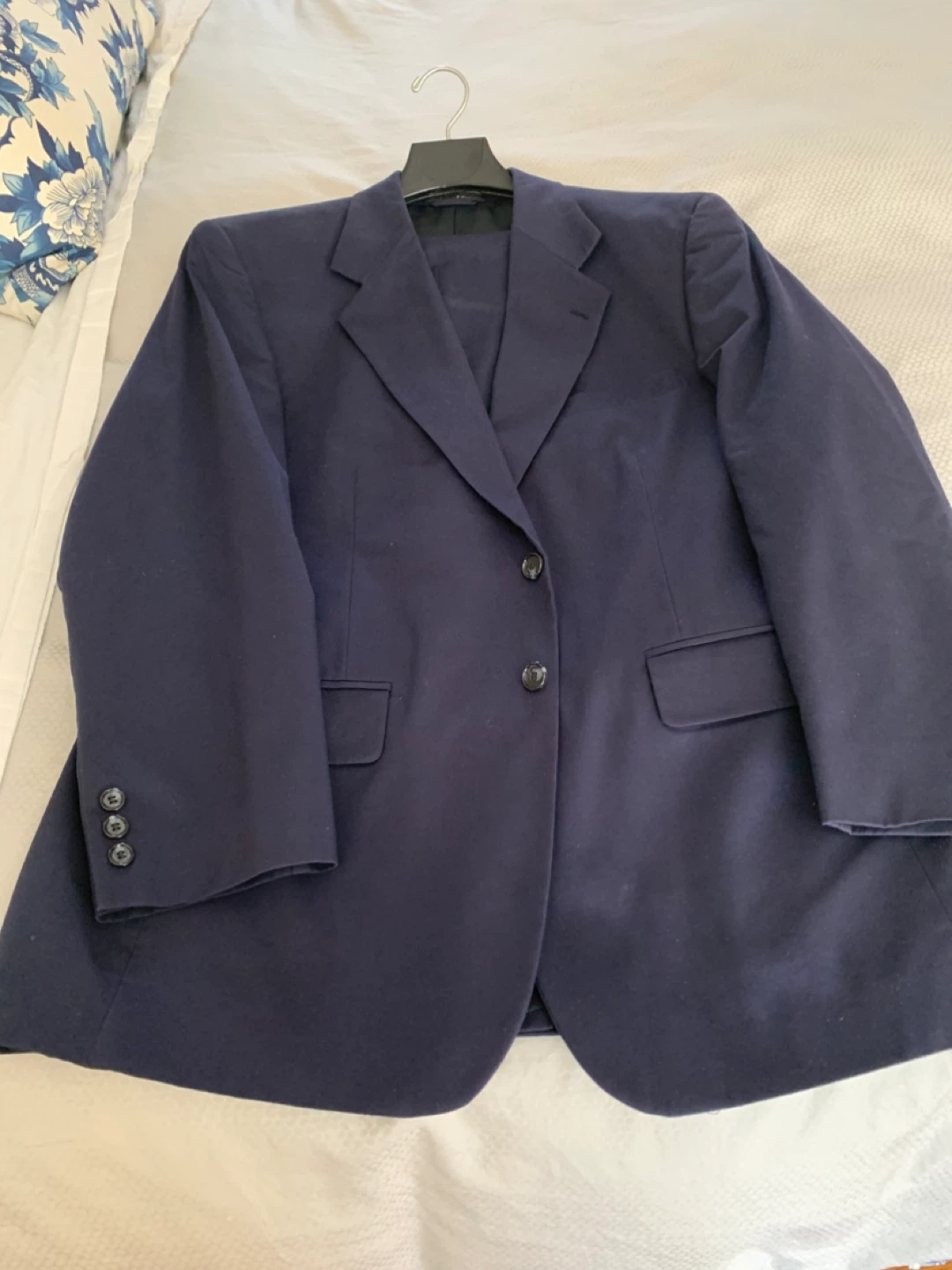 Haspel Navy Blue Suit