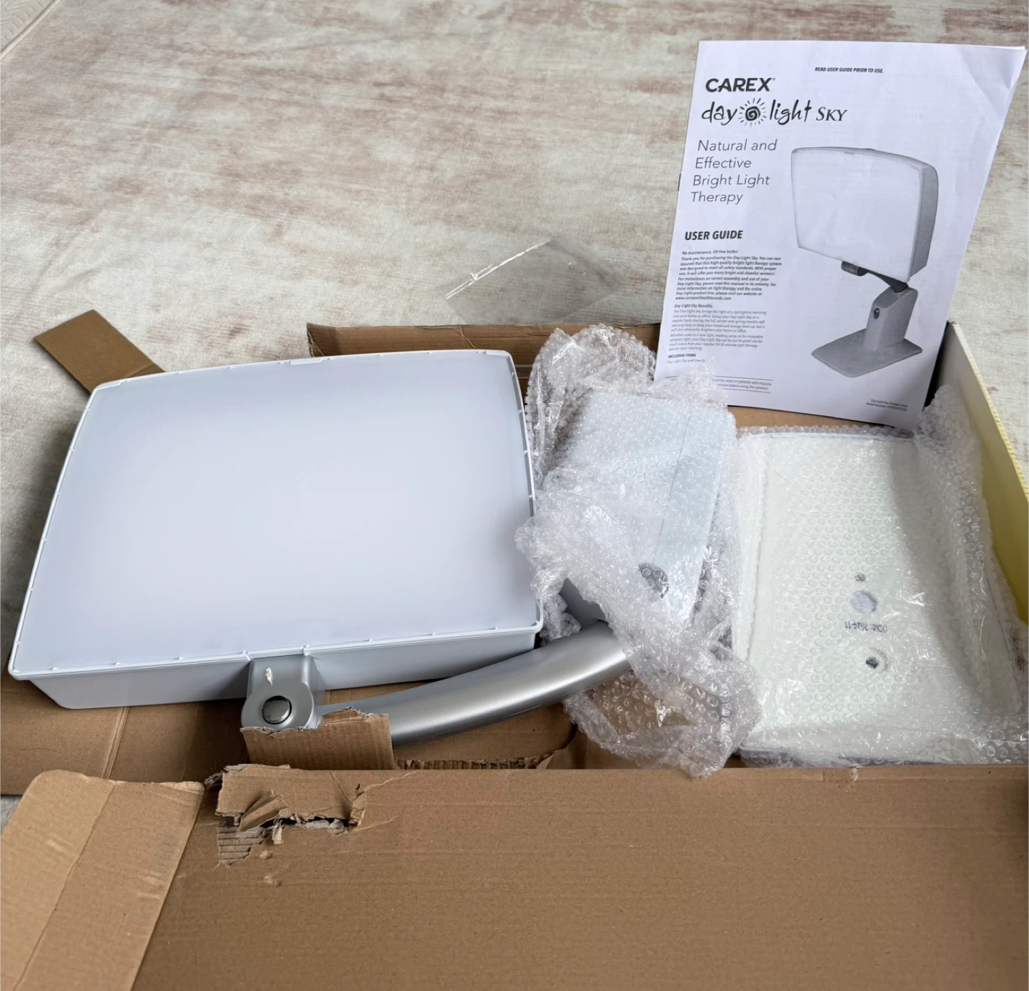 Carex Day-Light Sky Bright Light Therapy Lamp 10,000 LUX White - photo 2