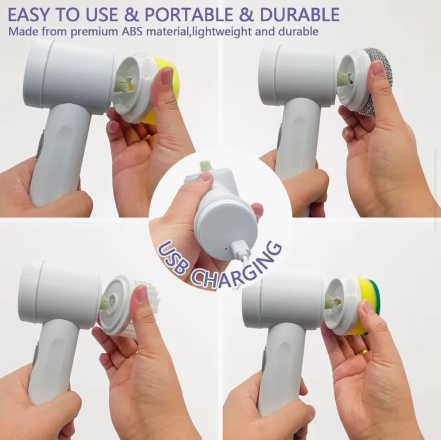 Electric Cleaning Brush Set