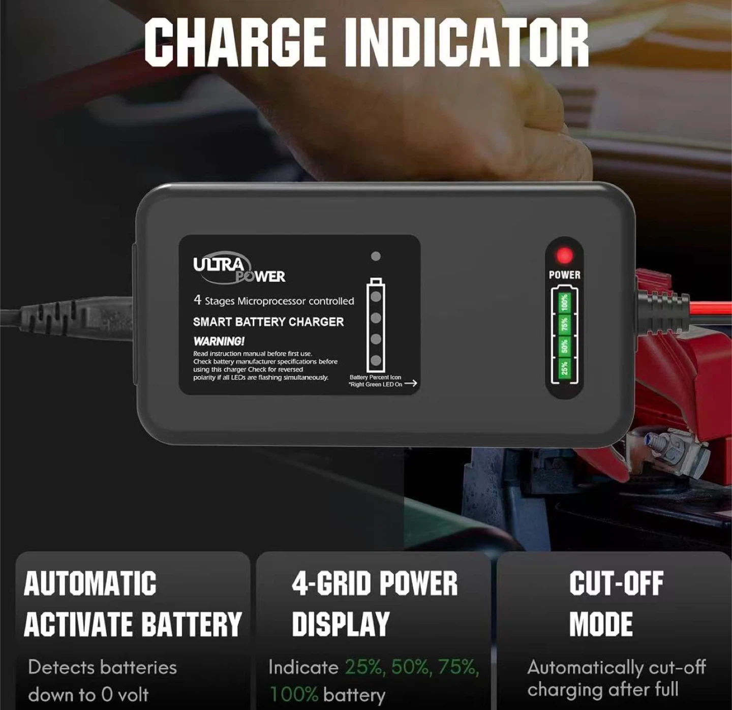 Ultra Power Smart Battery Charger 4-Amp - photo 4