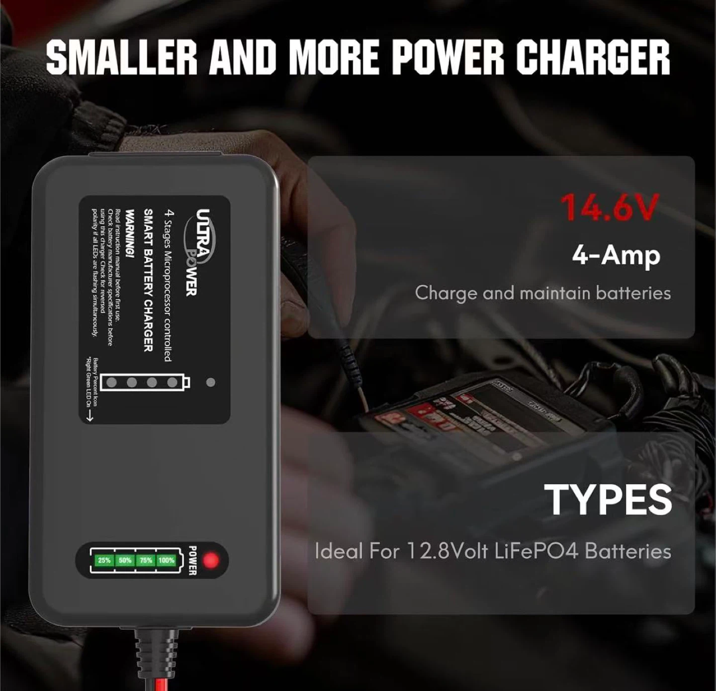 Ultra Power Smart Battery Charger 4-Amp - photo 2