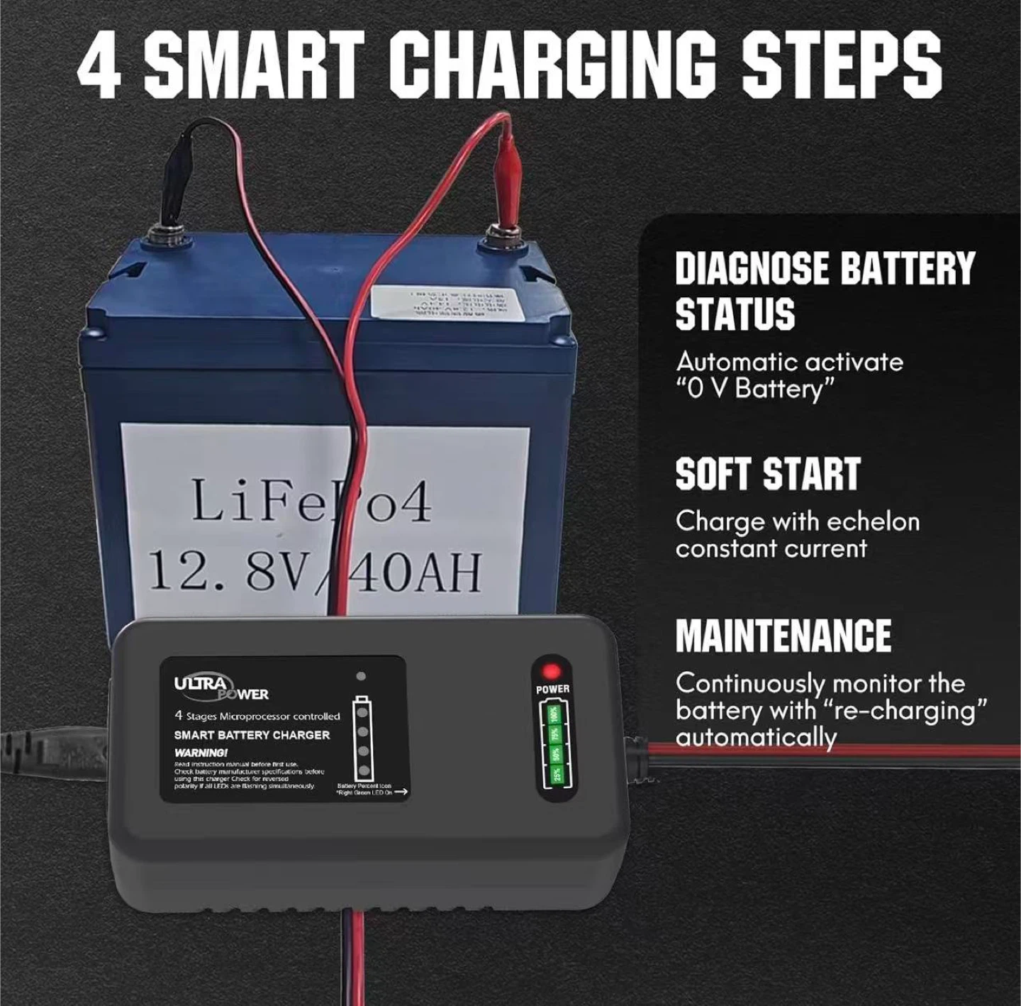 Ultra Power Smart Battery Charger 4-Amp - photo 3