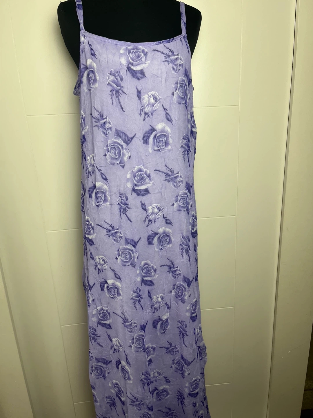 Lavender Rose Print Dress with Matching Cardigan Size S/M - photo 4