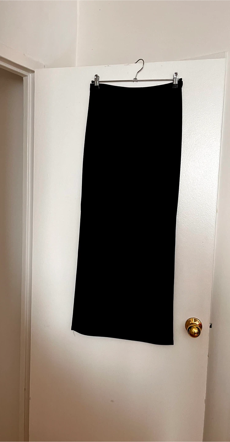 Black Maxi Skirt with 2 sides slit