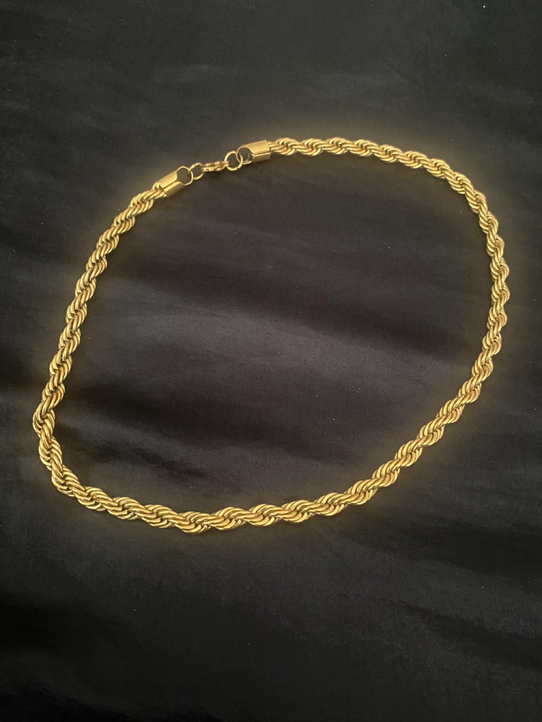 Gold Rope Chain Necklace 20”