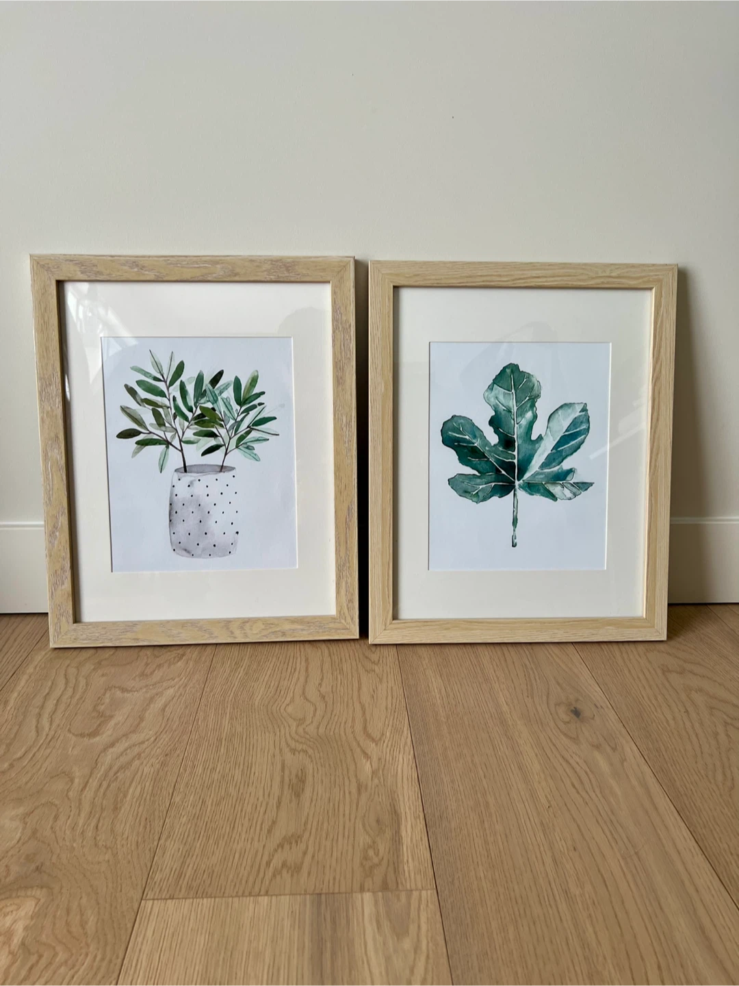 Set of 2 Framed Botanical Prints