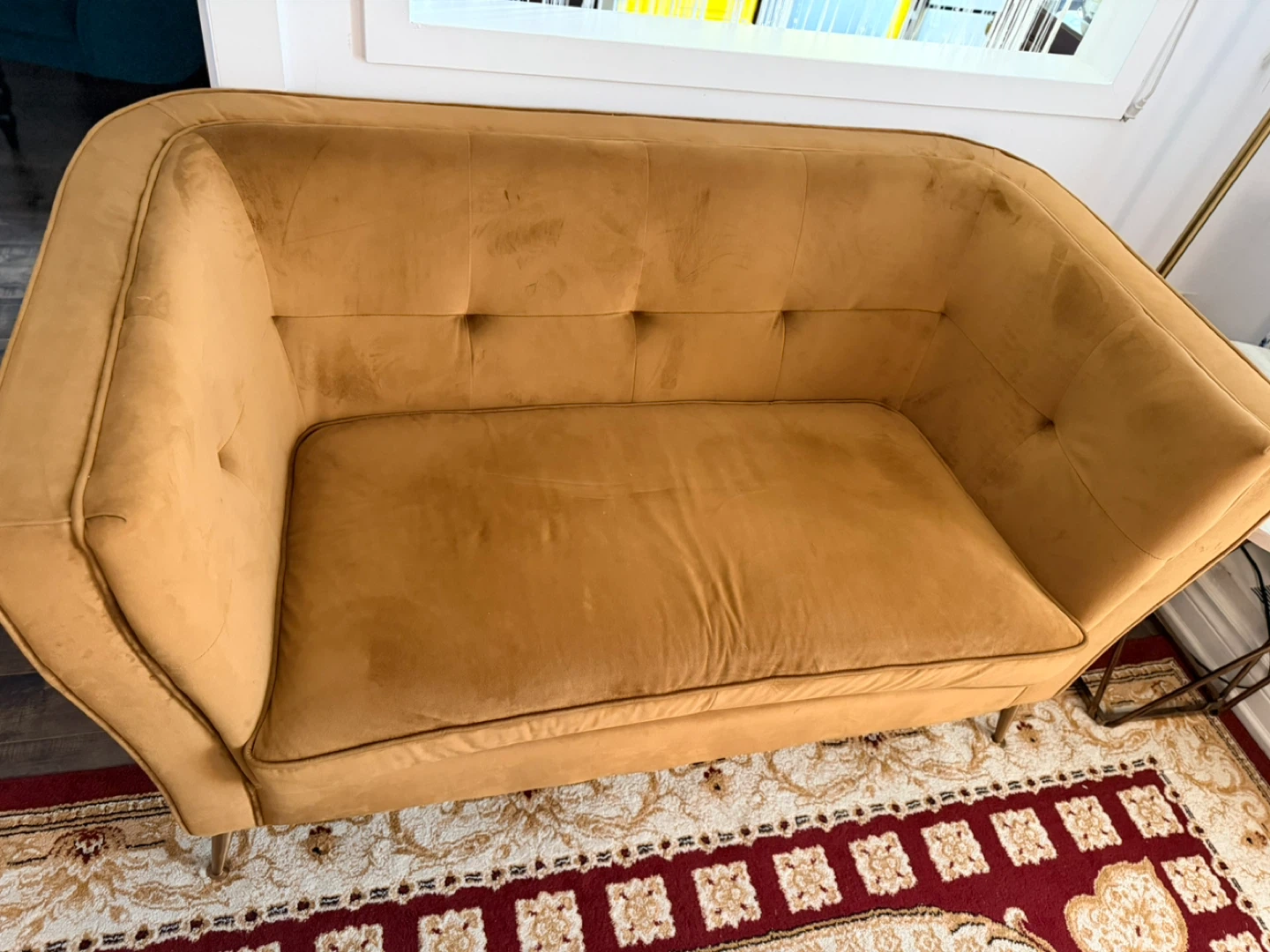 Structube Caramel Velvet sofa set - photo 5