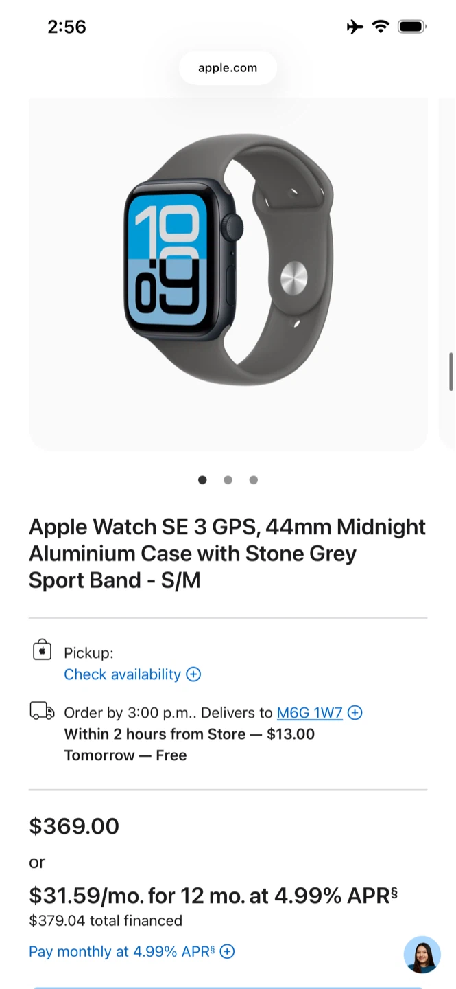 Apple Watch SE 3 44mm GPS