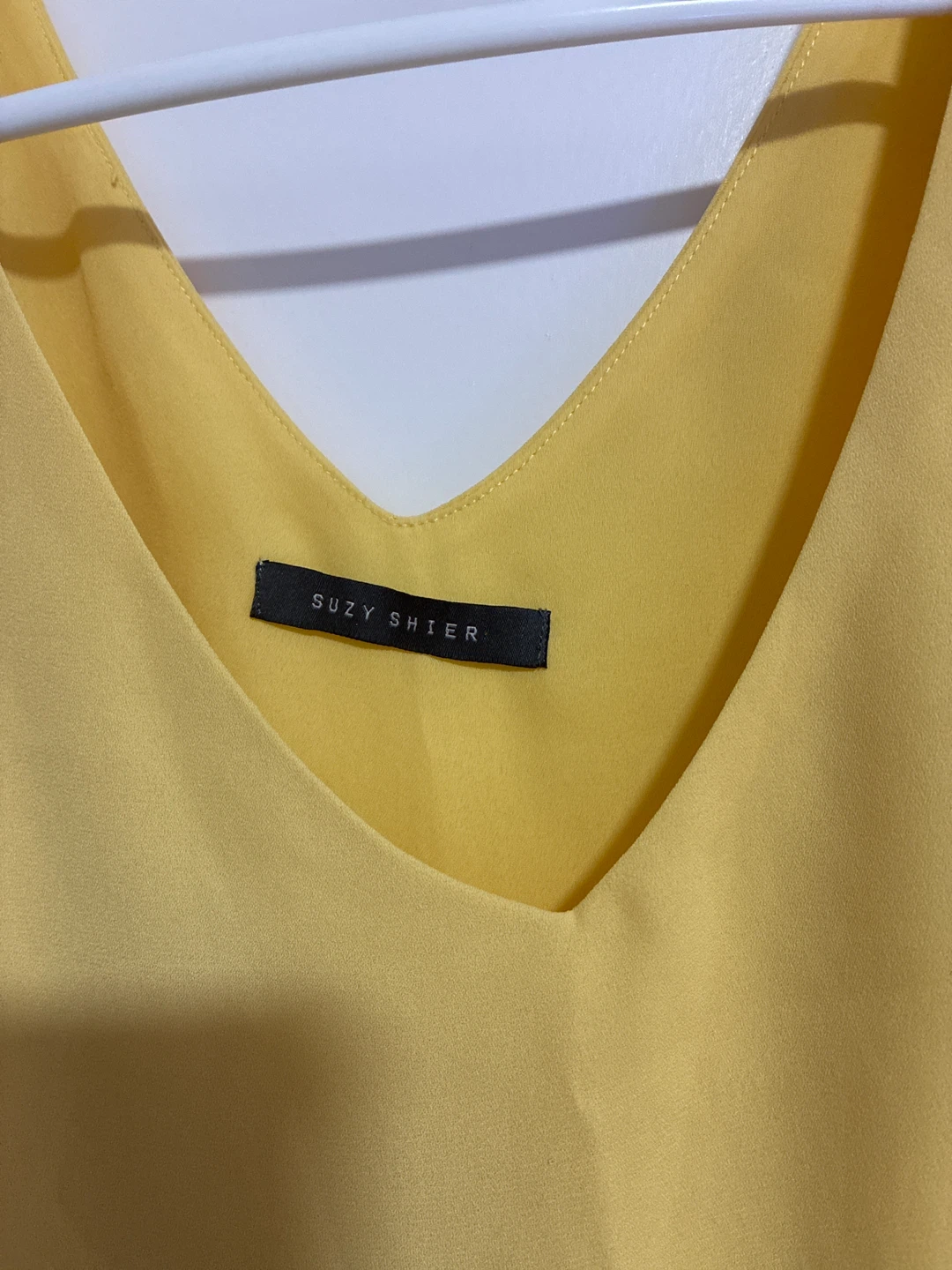 Suzy Shier Yellow Sleeveless Blouse - Size P/S - photo 3
