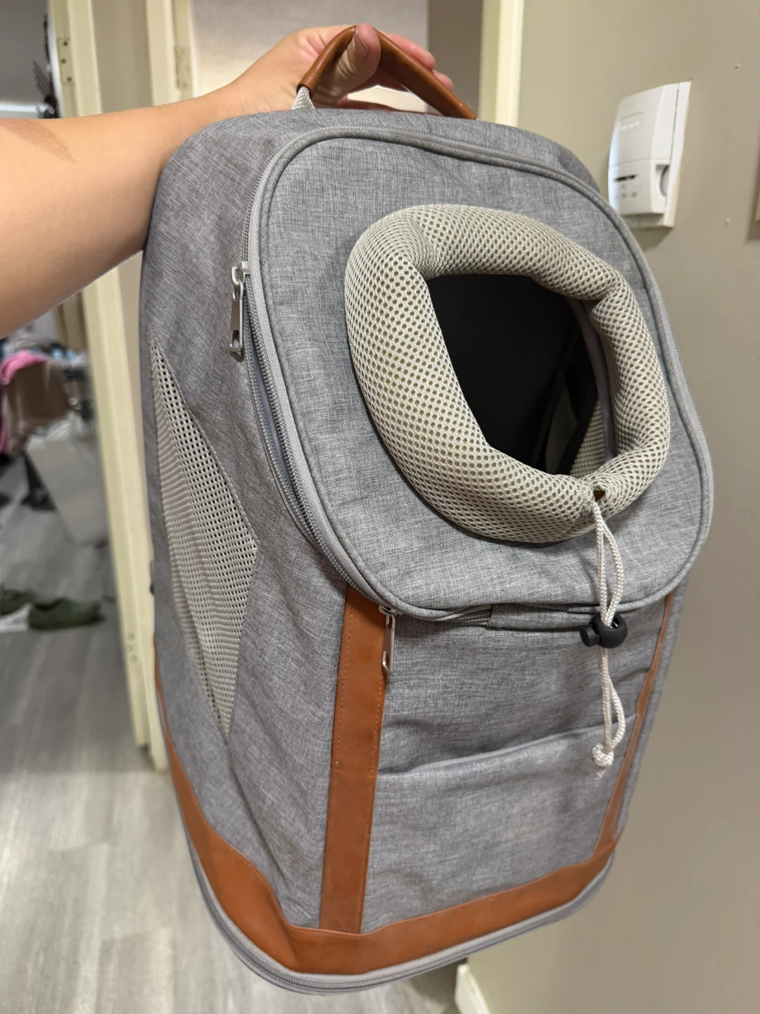 Grey Pet Carrier Backpack - photo 2