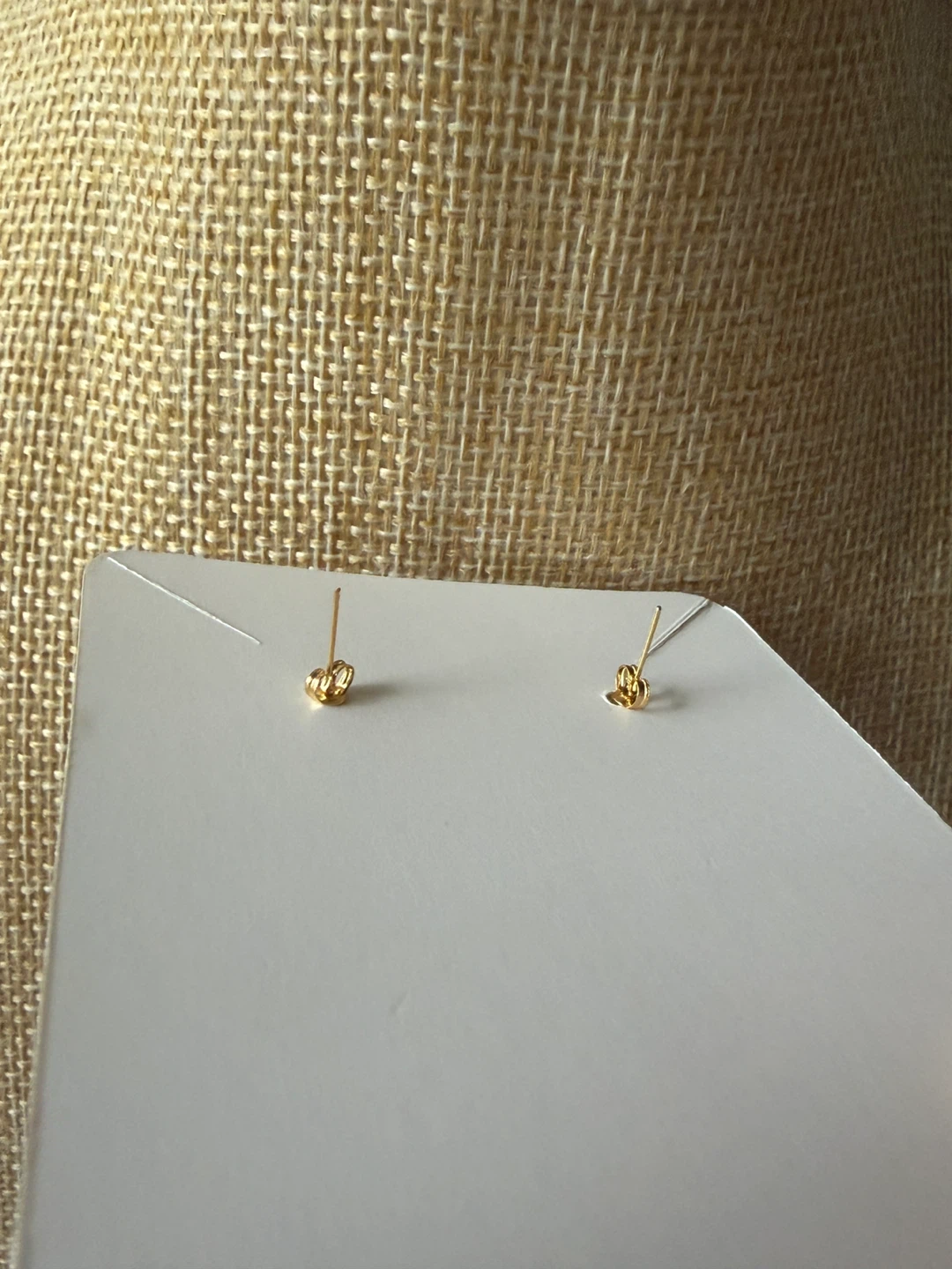 Gold Tone Double Heart Stud Earrings - photo 4