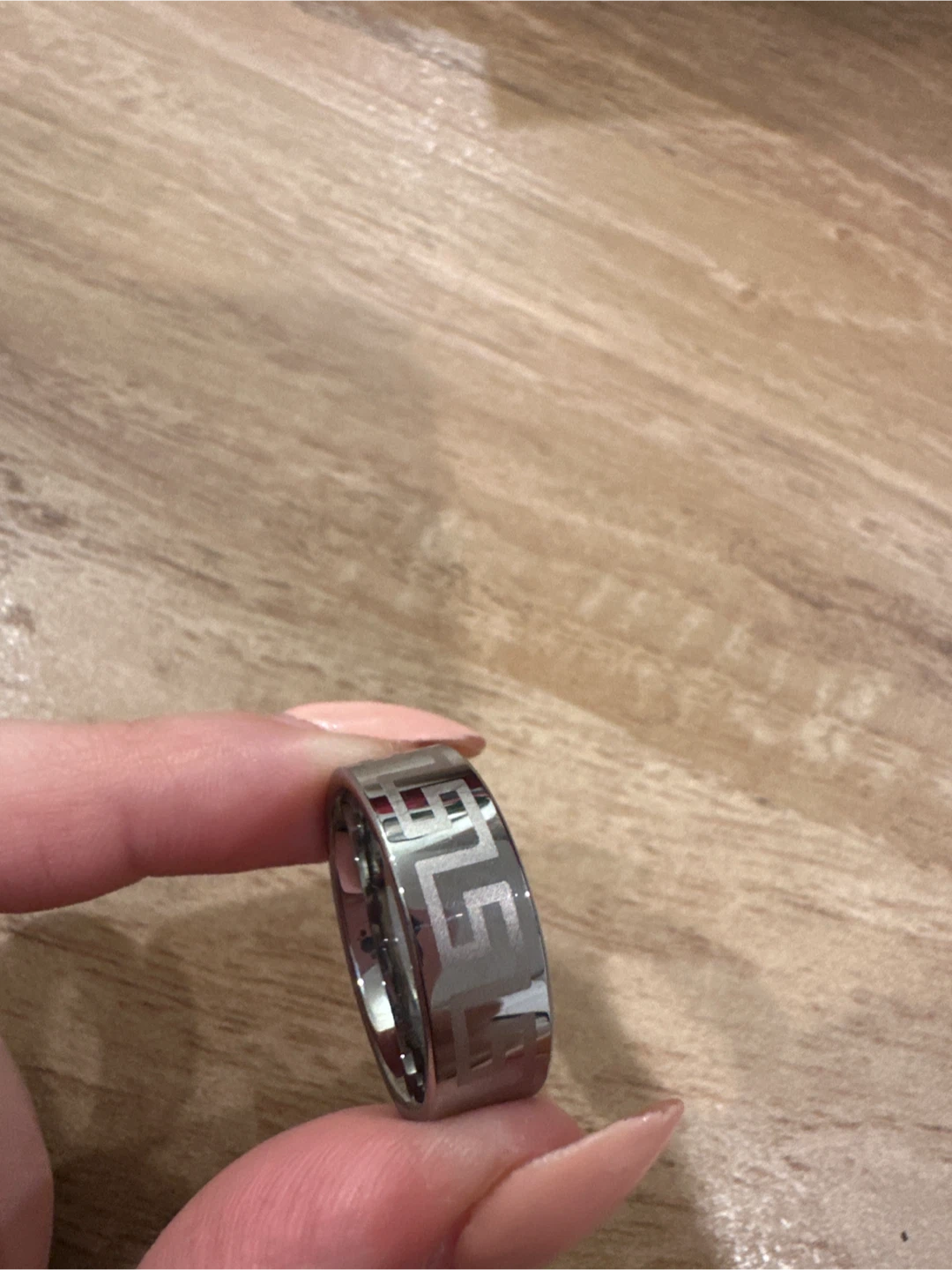 Versa Tungsten Ring - Greek Key Edition - photo 2