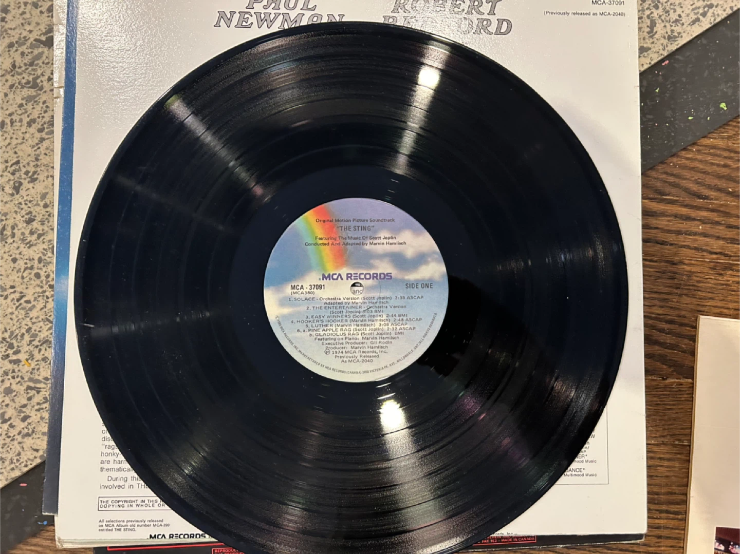 The Sting Original Motion Picture Soundtrack Vinyl Record - photo 2