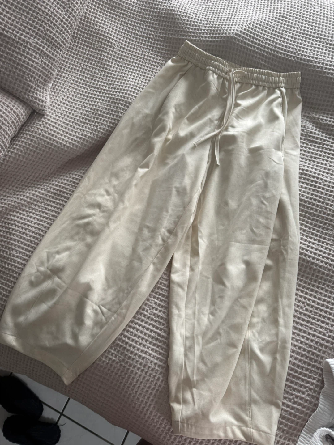 Wide Leg Canvas Pants