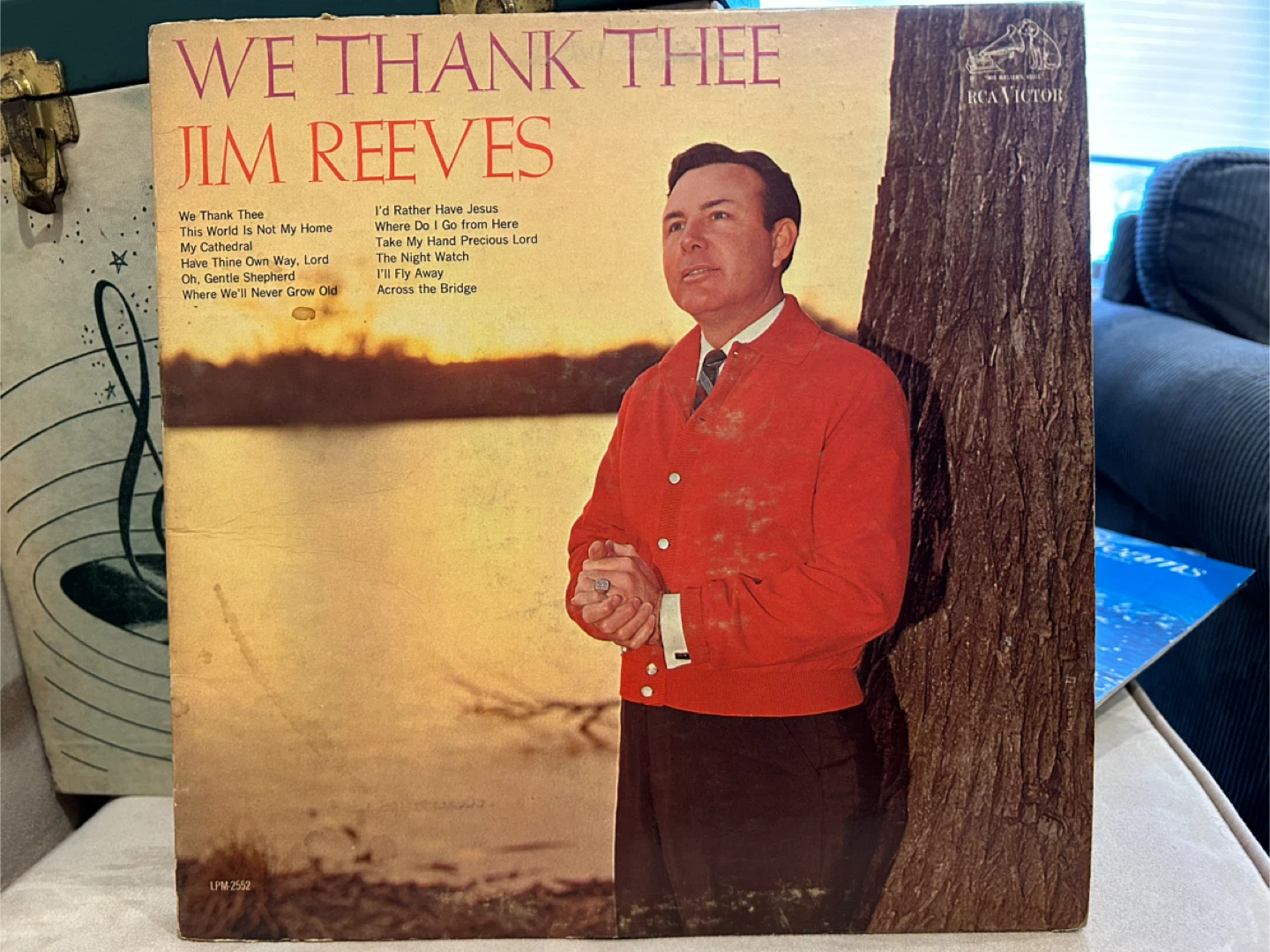 Jim Reeves We Thank Thee Vinyl Record LP RCA Victor LPM-2552