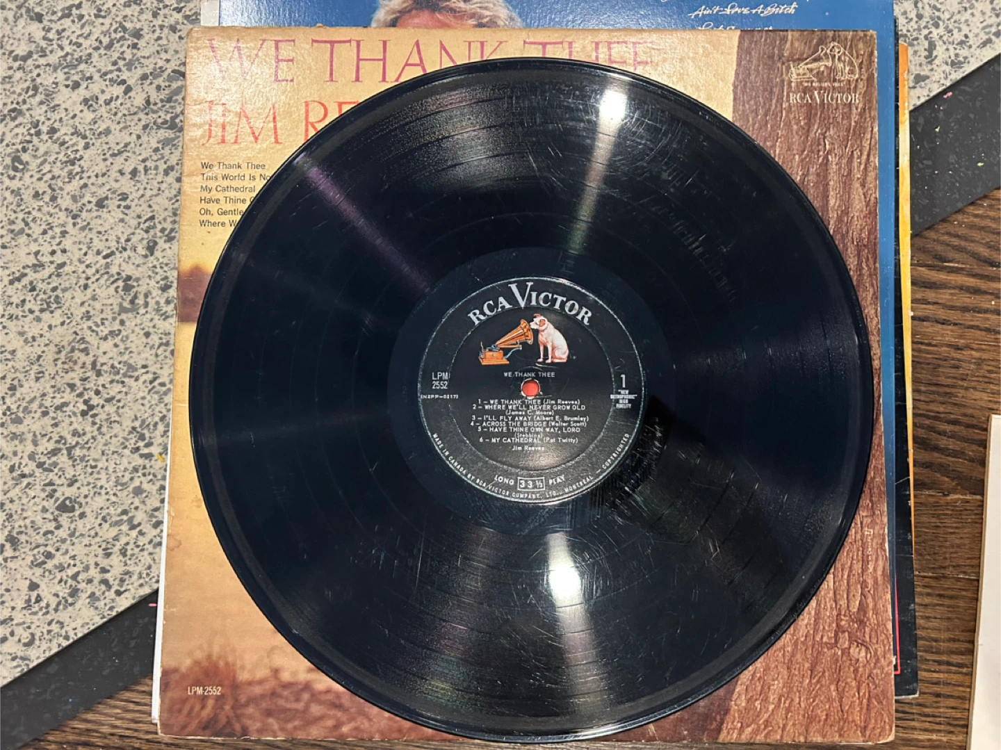 Jim Reeves We Thank Thee Vinyl Record LP RCA Victor LPM-2552 - photo 2