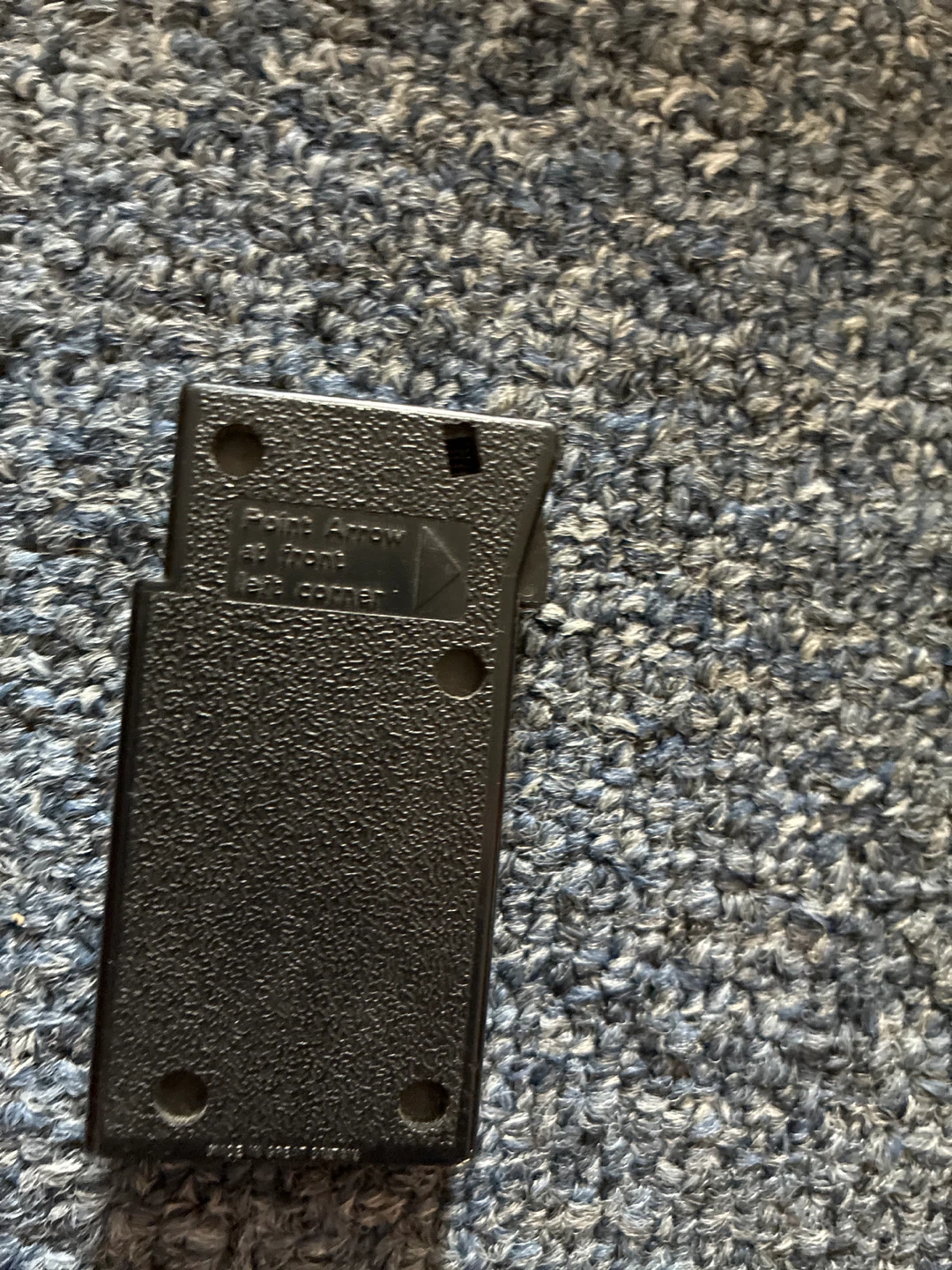 Black Plastic Component - photo 2