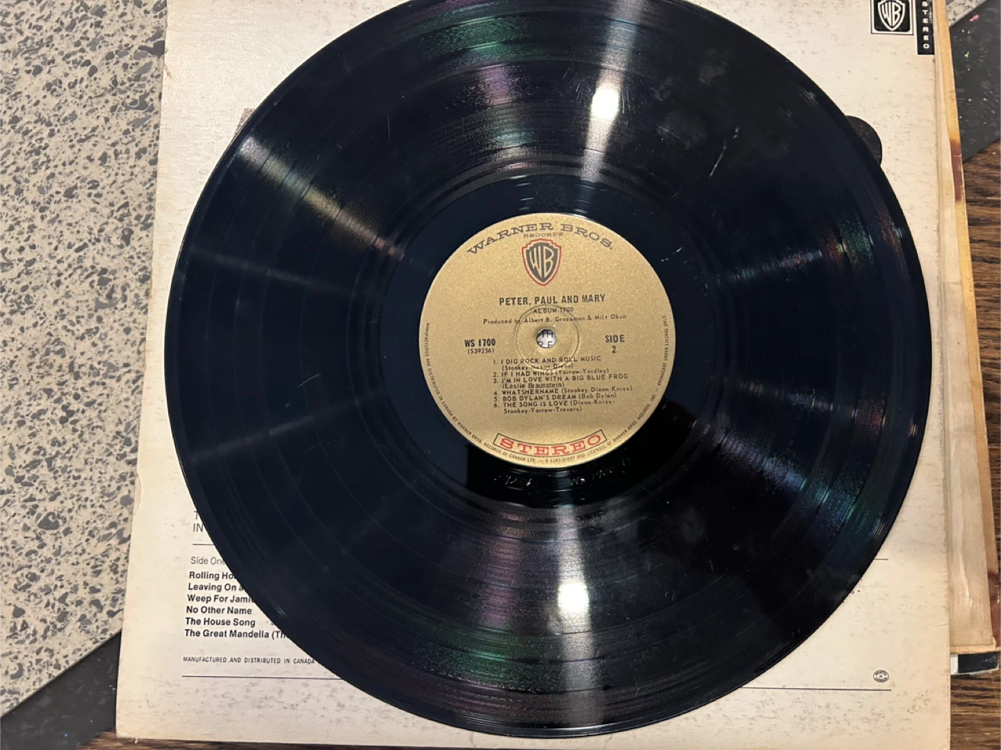 Peter, Paul and Mary Album 1700 Vinyl Record - photo 2