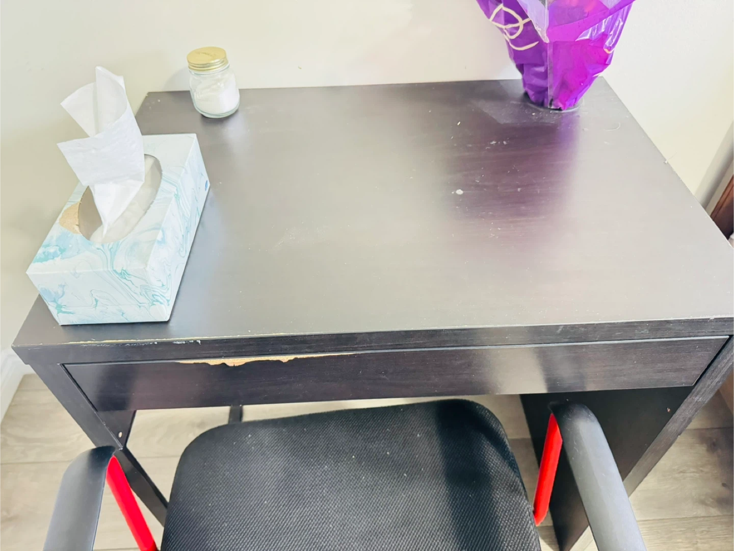 Desk and chair