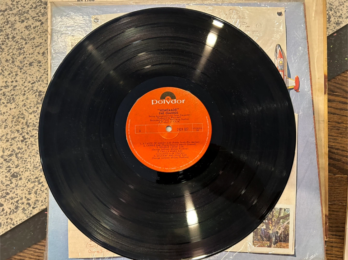 The Osmonds "Homemade" Vinyl Record - photo 2