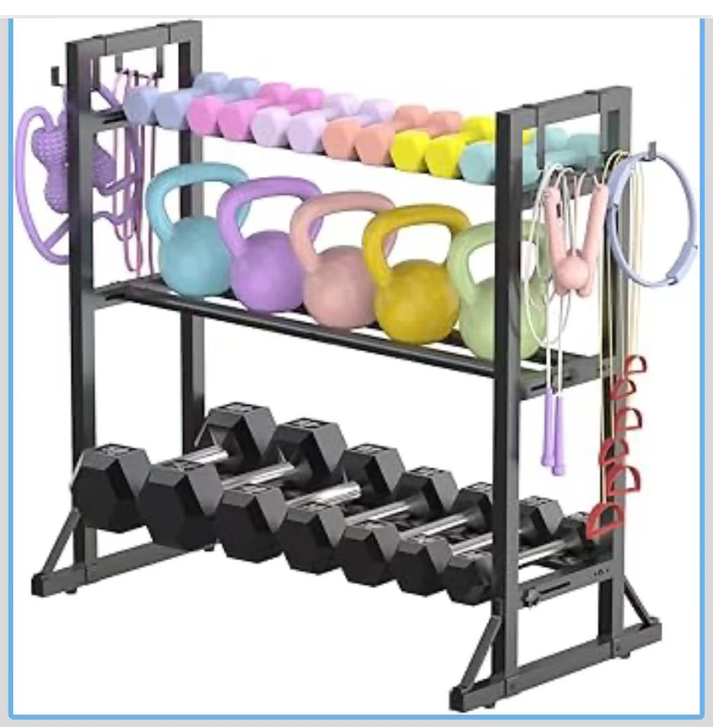 Dumbbell Rack and Weight Storage Organizer