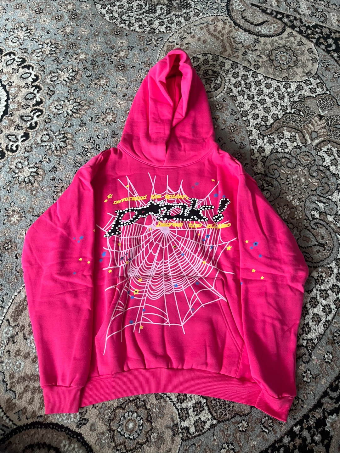 Pink Spider Hoodie - Size M