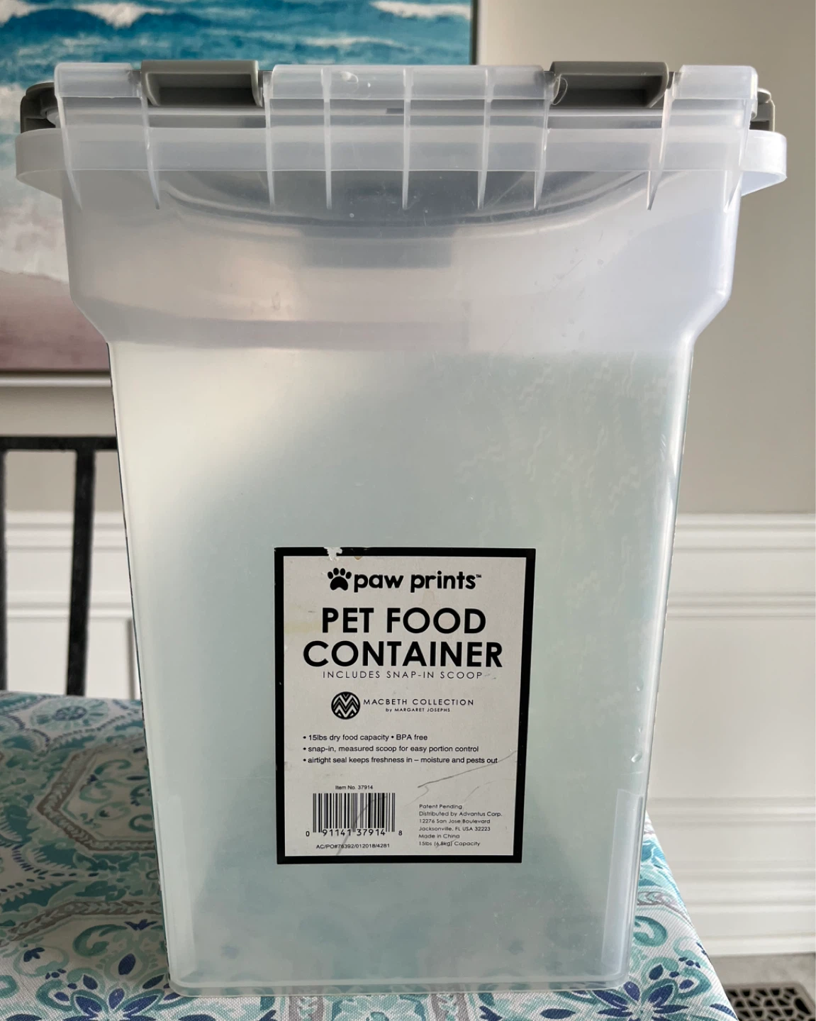 Paw Prints Pet Food Container - photo 2