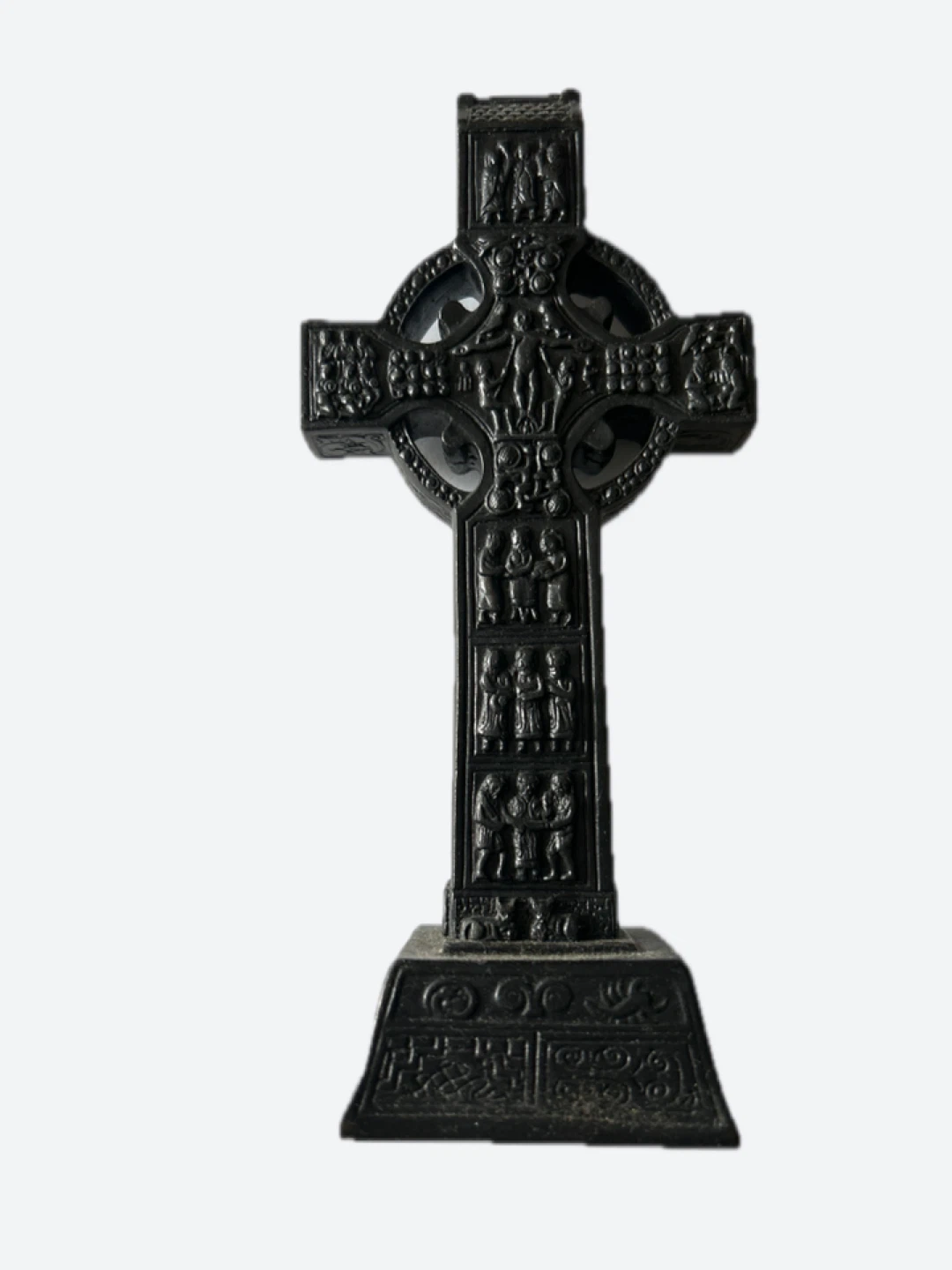 Black Celtic Cross Figurine