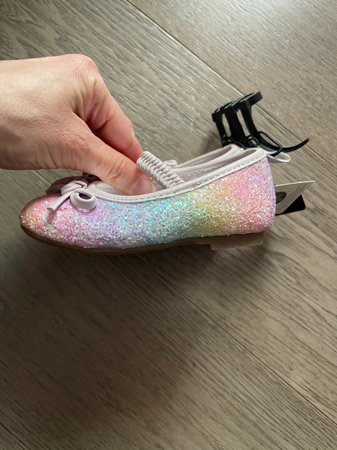 NEW! George Rainbow Glitter Ballet Flats - Size 5