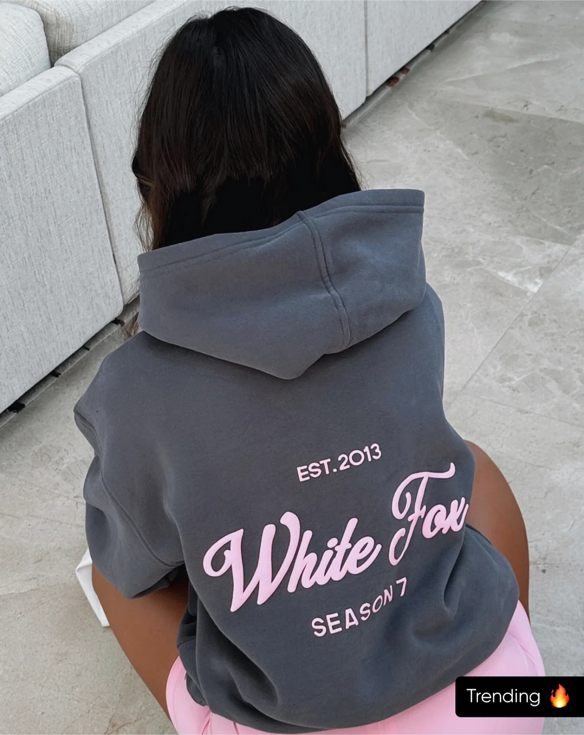 White Fox Season 7 Oversized Hoodie – Monument