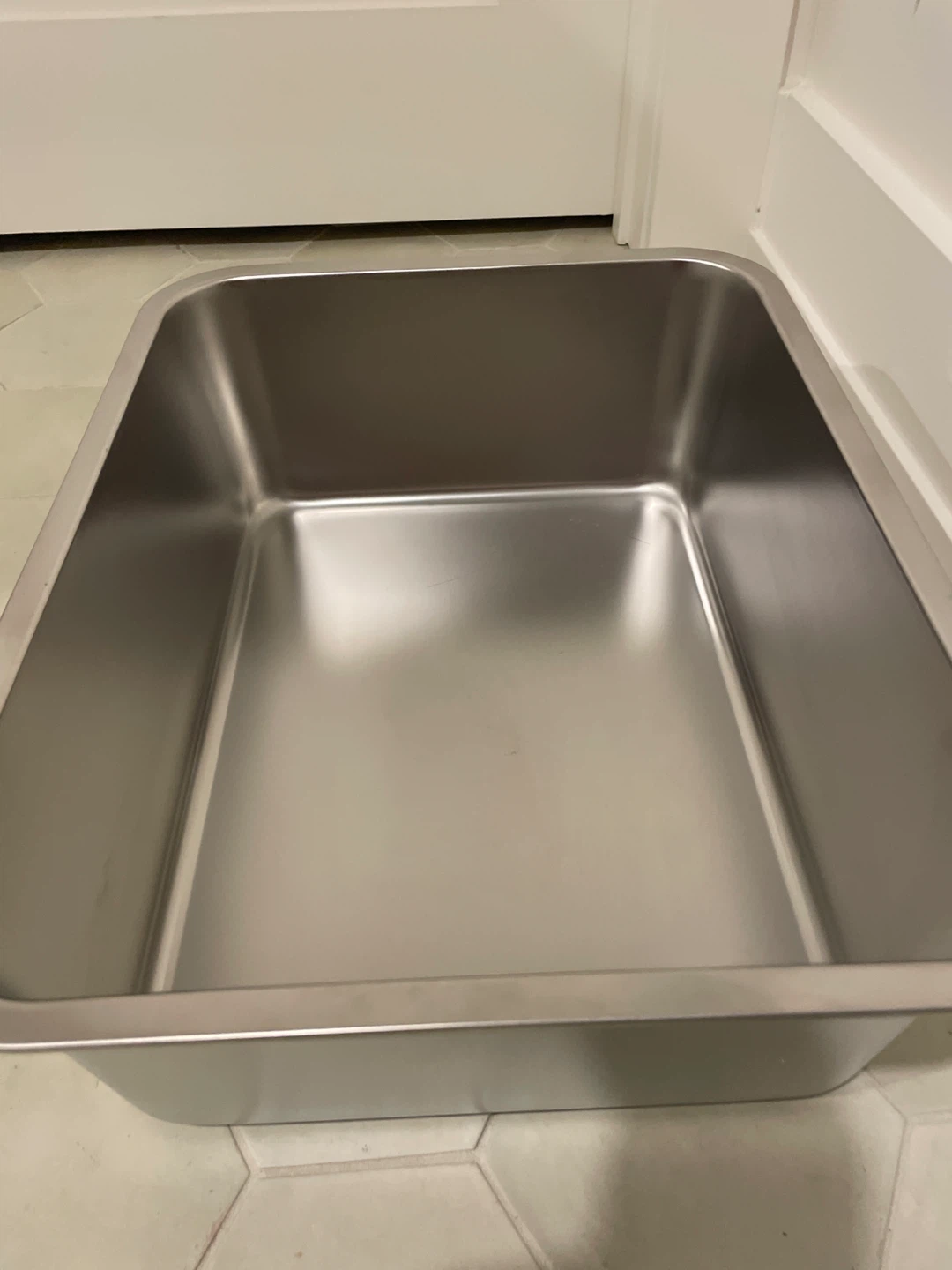 Stainless Steel Litter Box 17x13x6