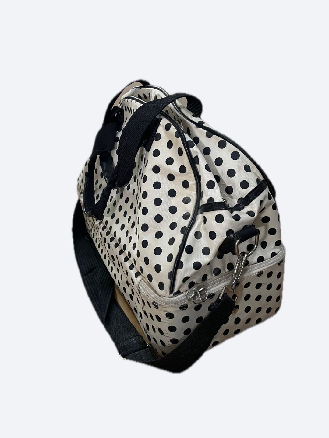 Polka Dot Duffle Bag with Bows - photo 3