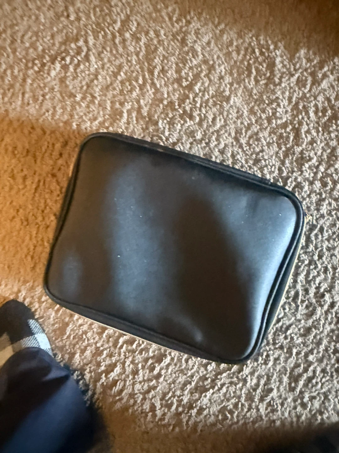 Black Makeup Train Case with Mirror and Light